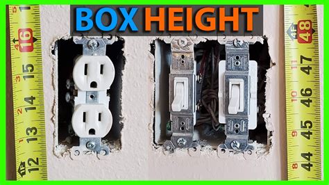 receptacle box height